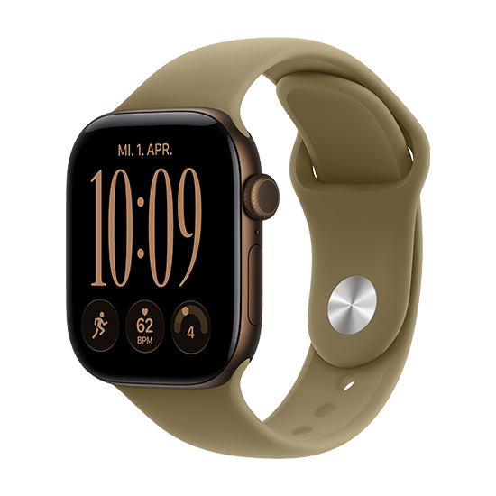 Watch Apple Watch Series 12 (2026) GPS 42mm Dark Bronze Aluminium Case with Olive Sport Band S/M - Dark Bronze