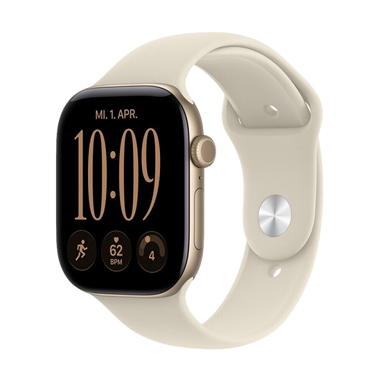 Watch Apple Watch Series 12 (2026) GPS 46mm Light Gold Aluminium Case with Sand Sport Band S/M - Light Gold