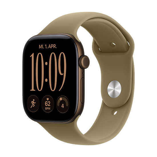Watch Apple Watch Series 12 (2026) GPS 46mm Dark Bronze Aluminium Case with Olive Sport Band M/L - Dark Bronze