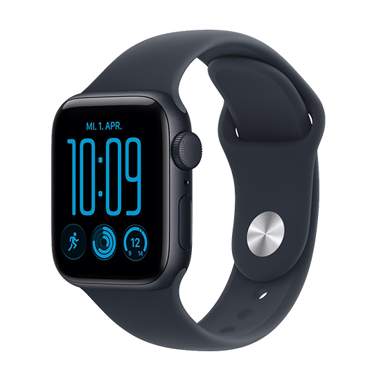 Watch Apple Watch SE 3 (2026) GPS 40mm Midnight Aluminium Case with Navy Blue Sport Band M/L - Midnight