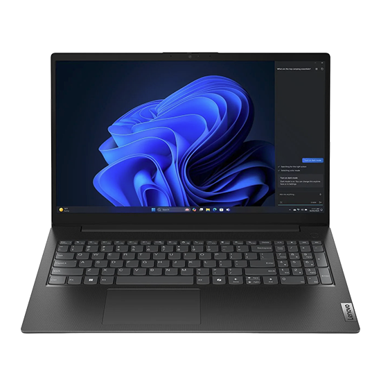 Lenovo Laptop V15 QWERTY 5te Gen. 15.6 i3-1315U 8GB RAM 512GB SSD - Black