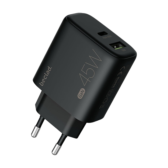 Beclad 45W Adapter USB-C + A Port (prod. by Samsung) - Black