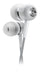 BassBuds Classics White in ear headphones white.