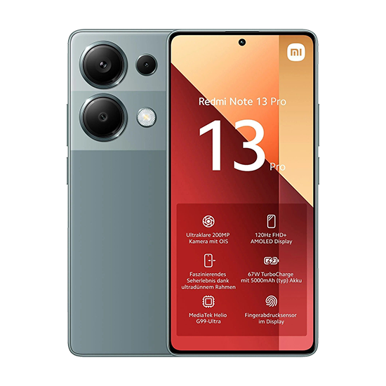 Xiaomi Redmi Note 13 Pro 4G Dual Sim 12GB RAM 512GB - Green