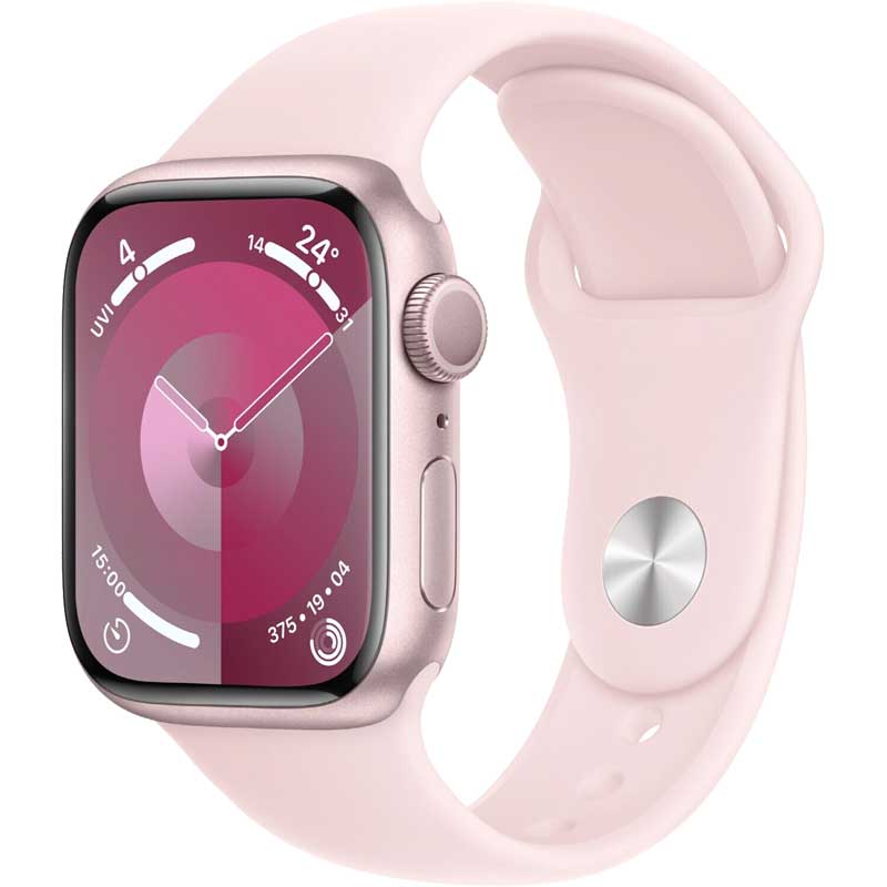 Smartwatch Apple Watch 9 Alu Case Pink 41mm sports band Light Pink S/M EU