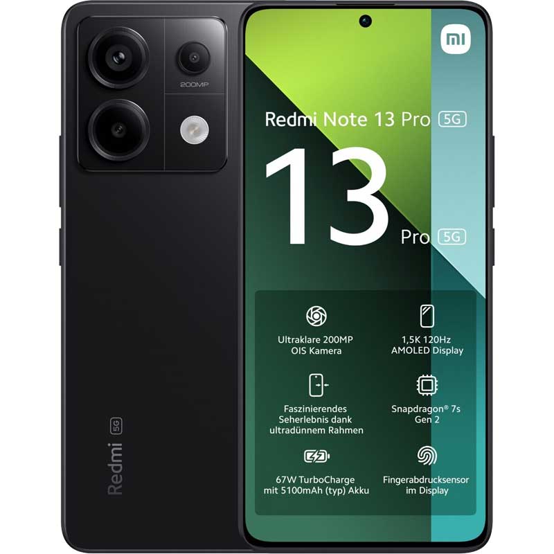 Xiaomi Redmi Note 13 Pro 5G 12/512GB Black EU