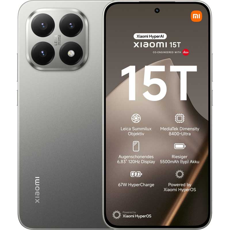 Xiaomi 15T 12/512GB 5G Gray EU