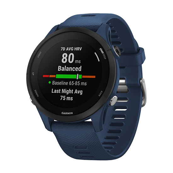 Watch Garmin Forerunner 255 GPS 33mm Graphite Band - Dark Blue