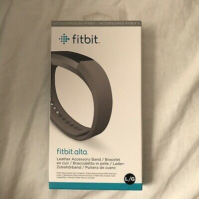 Fitbit ALTA Accessory Band Leather Graphite Large