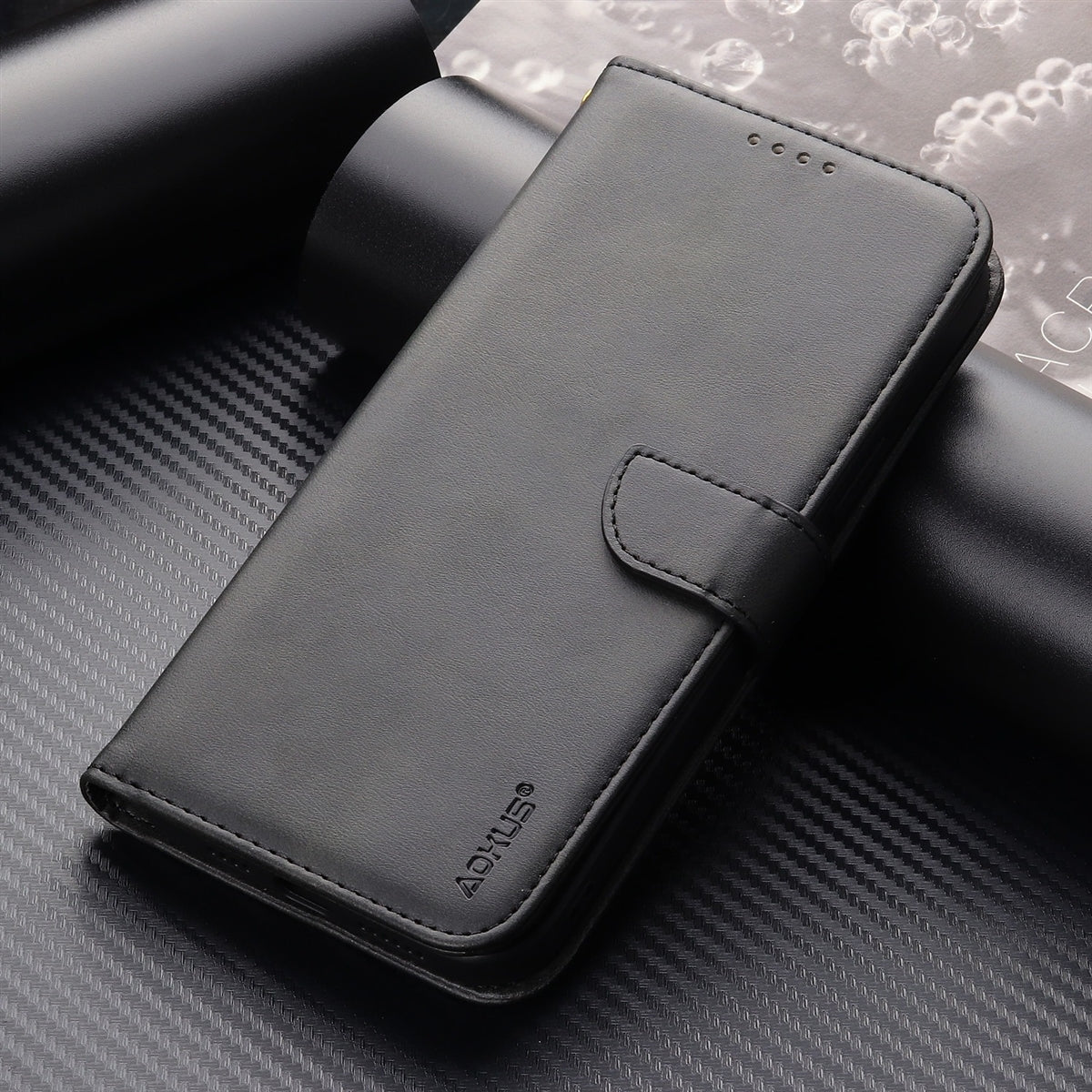 Samsung Galaxy A15 (A155) Wallet Case - Black
