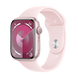 Watch Apple Watch Series 9 GPS 45mm Pink Aluminium Case with Sport Band S/M - Light Pink EU