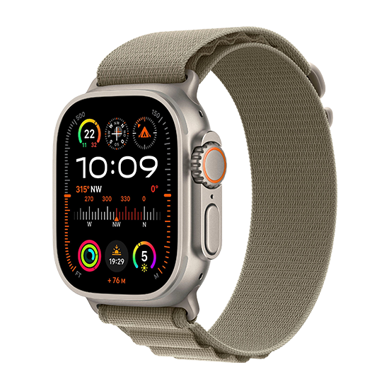 Watch Apple Watch Ultra 2 LTE 49mm Titanium Case with Alpine Loop M - Olive