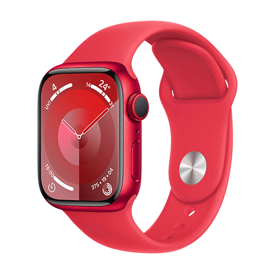Watch Apple Watch Series 9 GPS 41mm RED Aluminium Case with Sport Band S/M - (PRODUCT)RED EU
