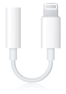 Apple Lightning with 3,5mm Audio Adapter for all Lightning Devices MMX62, White