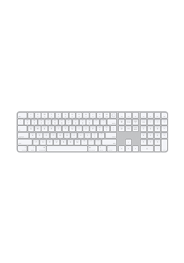 Apple Magic Keyboard with Touch ID and Numeric Keypad White, fr Mac Modelle mit Apple Chip  Deutsch  Weie Tasten