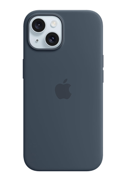 Apple Silicone Case with MagSafe Storm Blue, fr iPhone 15, MT0N3ZM/A