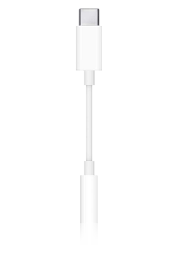 Apple USB-C auf 3.5 mm Kopfhreranschluss Adapter White, MU7E2ZM/A