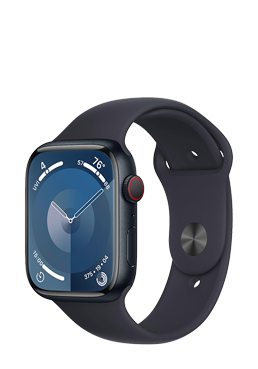 Apple Watch S9 Aluminium GPS + Cellular Midnight, Sportband Midnight, M/L, MRMD3QF/A, 45mm