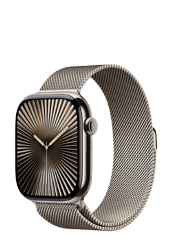 Apple Watch Series 10 GPS + Cellular Natural Titanium, Natural Milanese Loop S/M, MC7Q4QF/A, 46mm