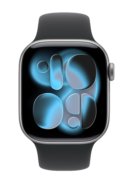 Apple Watch Series 11 GPS Space Grey Aluminium, Black Sport Band M/L, MEV44ZR/A, 46 mm