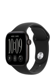 Apple Watch Series 12 GPS + Cellular Black Aluminium, Black Sport Band, S/M, 46mm