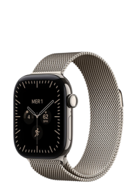 Apple Watch Series 12 GPS + Cellular Natural Titanium, Natural Milanese Loop, M/L, 46mm