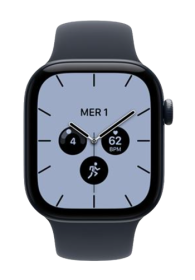 Apple Watch Series 12 GPS + Cellular Night Blue Ceramic, Navy Blue Sport Band, S/M, 42mm