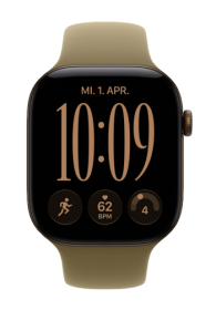 Apple Watch Series 12 GPS Dark Bronze Aluminium. Olive Sport Band M/L. 46mm