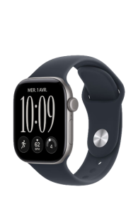 Apple Watch Series 12 GPS Space Grey Aluminium, Navy Blue Sport Band, S/M, 42mm