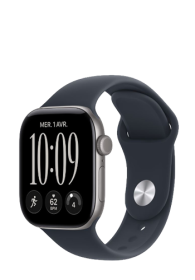 Apple Watch Series 12 GPS Space Grey Aluminium, Navy Blue Sport Band, S/M, 46mm