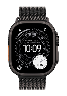 Apple Watch Ultra 3 GPS + Cellular Black Titanium, Black Titanium Milanese Loop Small, MF1N4QF/A, 49 mm