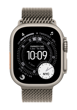 Apple Watch Ultra 3 GPS + Cellular Natural Titanium, Natural Titanium Milanese Loop Large, MF0E4QF/A, 49 mm