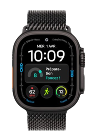 Apple Watch Ultra 4 GPS + Cellular Black Titanium, Black Titanium Milanese Loop, L, 49mm
