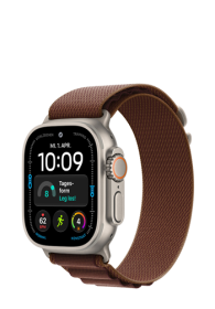 Apple Watch Ultra 4 GPS + Cellular Black Titanium, Burgundy Alpine Loop, L, 49mm