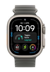 Apple Watch Ultra 4 GPS + Cellular Black Titanium, Translucent Black Ocean Band, 49mm