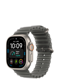 Apple Watch Ultra 4 GPS + Cellular Black Titanium, Translucent Black Ocean Band, 49mm