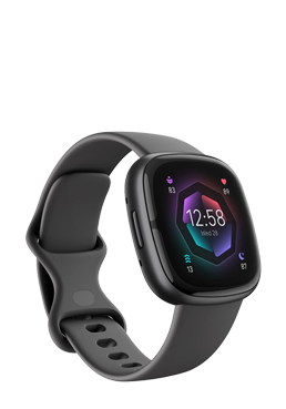FitBit Sense 2 Shadow Grey / Graphite, Intelligente Uhr mit Armband