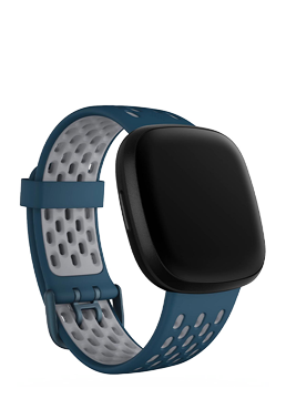 FitBit Sport Armband (L) Sapphire / Fog Grey, fr FitBit Versa 3 / Versa 4 / Sense