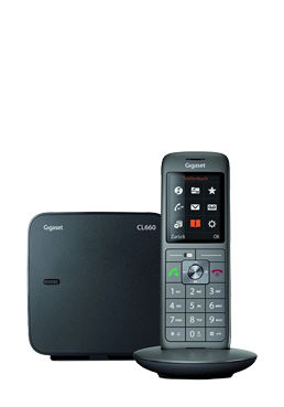 Gigaset Schnurlostelefon Anthrazit, CL660A