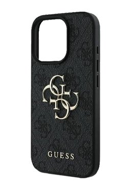 GUESS Hard Cover 4G Big Metal Logo Grey, fr Apple iPhone 16 Pro Max, GUHCP16X4GMGGR