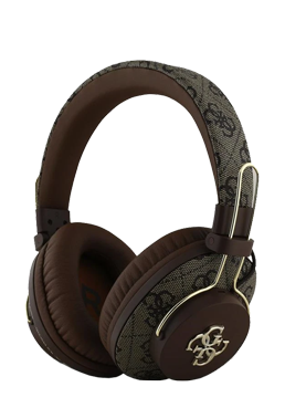 GUESS Wireless Bluetooth Headset 4G Metal Logo Brown, GUBHS72P4FC4MW, Universal