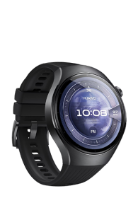 Huawei Watch 5 Black Fluoroelastomer Strap, 46mm, 55020EWB