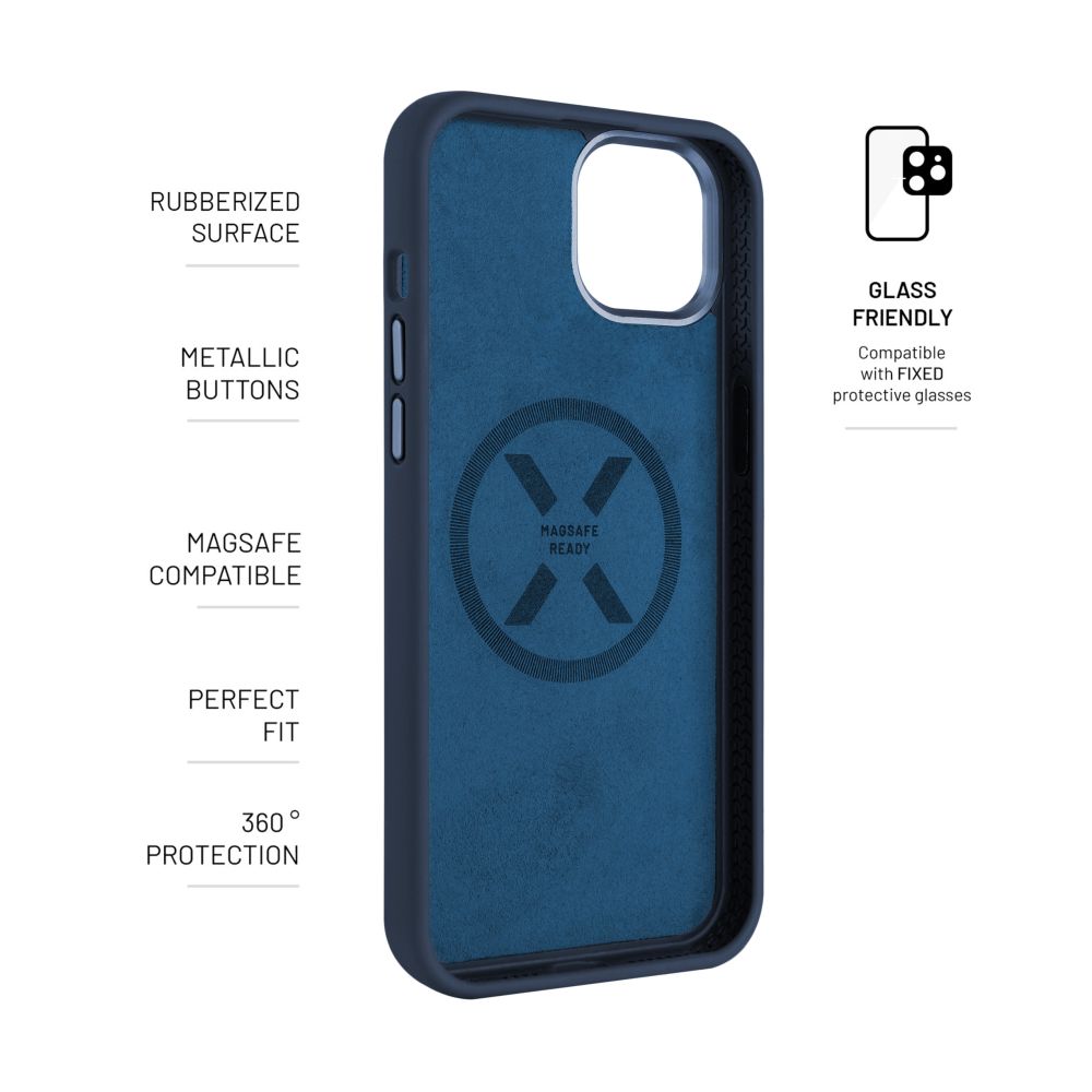 FIXED MagFlow for Apple iPhone 15 Plus, blue