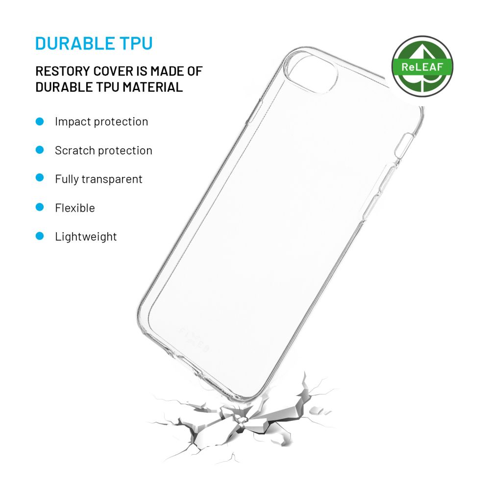 FIXED ReStory AntiUV TPU Back Cover for Apple iPhone 7/8/SE (2020/2022), clear