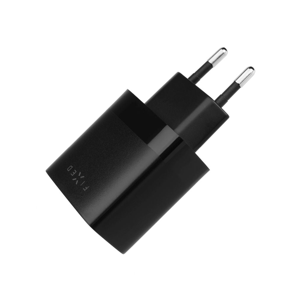 FIXED Dual USB Travel Charger 17W + USB/micro USB Cable, black