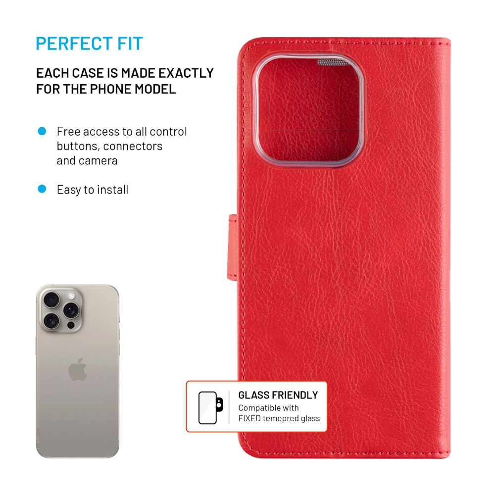 FIXED Opus for Apple iPhone 16 Pro, red