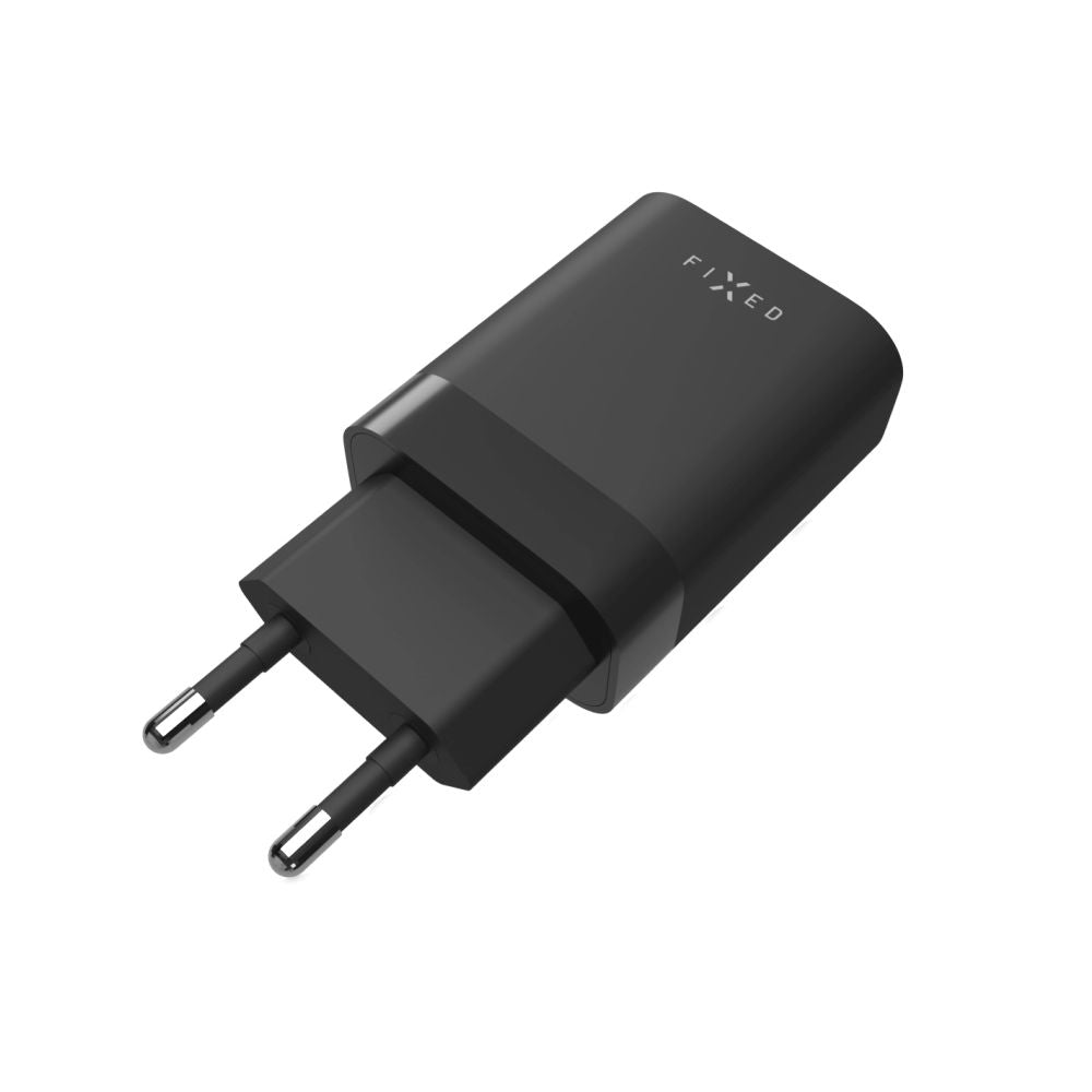 FIXED Dual USB-C Travel Charger 35W, black