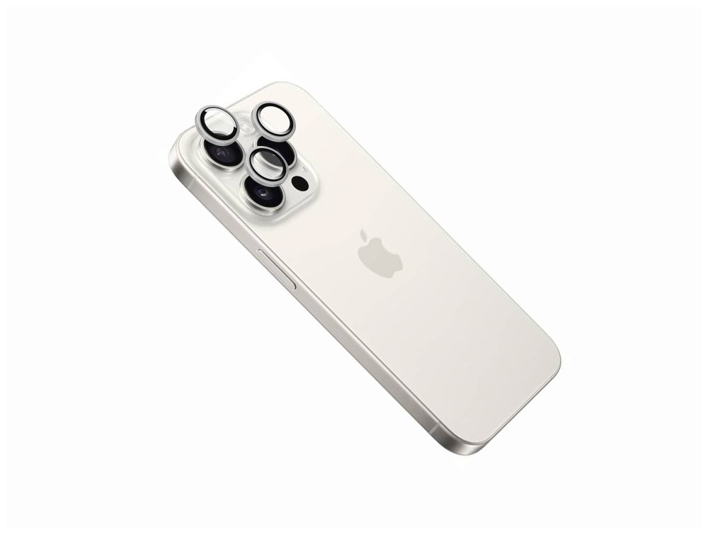 FIXED Camera Glass for Apple iPhone 16 Pro/16 Pro Max, silver