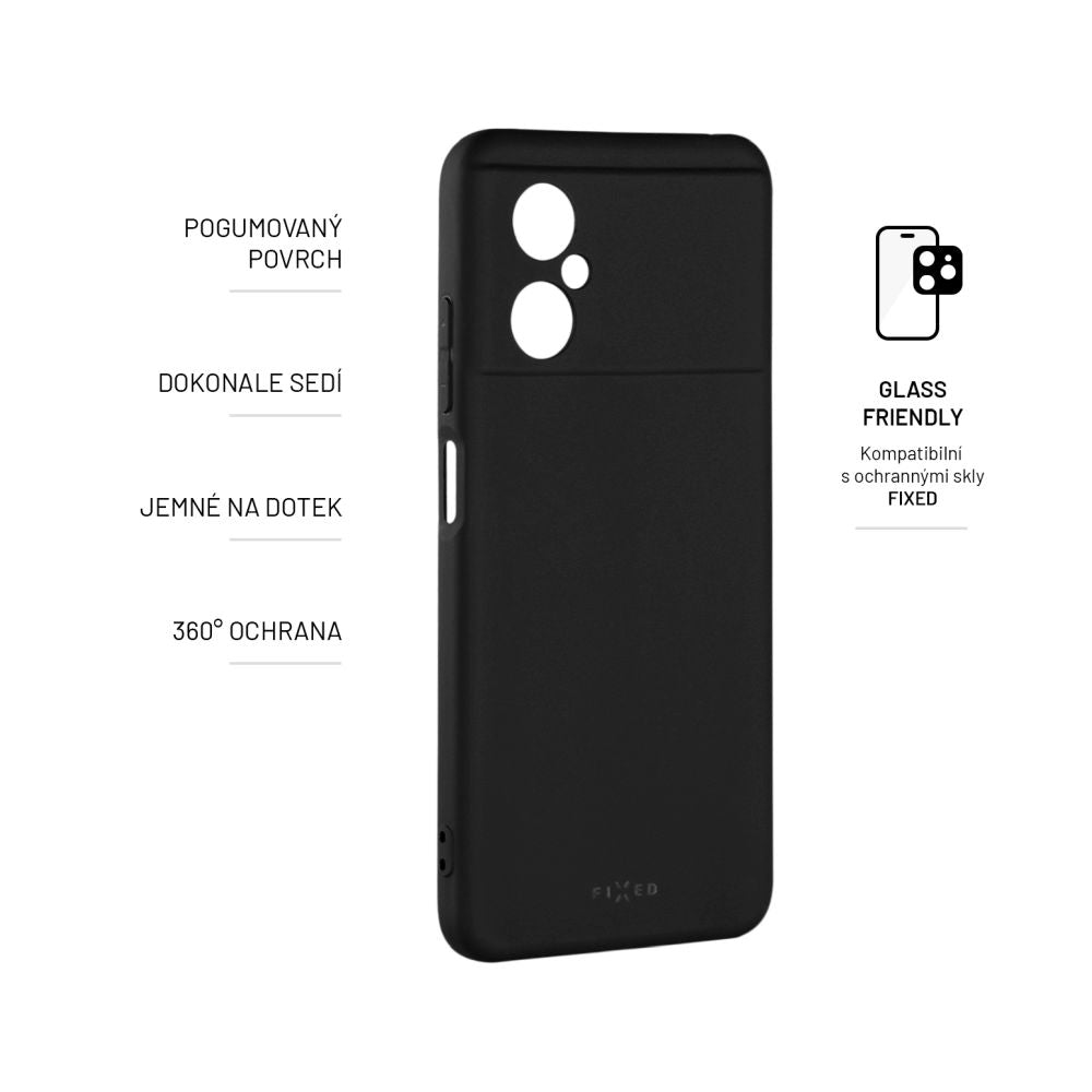 FIXED Story Back Cover for Xiaomi POCO M4 5G, black