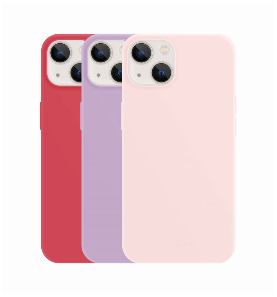 3x set of rubberized FIXED Story covers for Apple iPhone 13, in different colors, variation 1